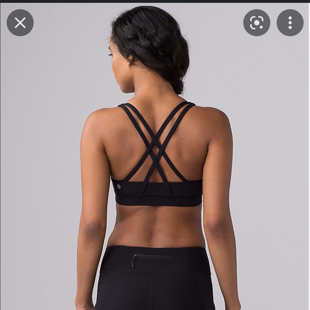 Lululemon energy bra in black in size 6
